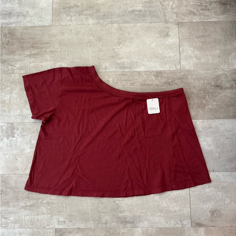 NWT Free People Off Shoulder Tee